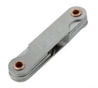 ComfyHarbor Juego de medidores de radio R1-80 mm, herramienta de medición de plantilla de filete de metal para medidores de inspección con 4 rangos R1-6.5 R7-14.5 R15-25 R26-80 (1-6.5)