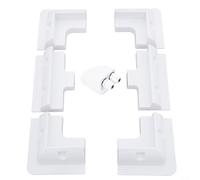 ComfyHarbor Juego de soportes de montaje para panel solar, kit de esquina y lateral de ABS ajustable con prensaestopas IP68 para caravana, caravana, cubierta de techo de barco, se adapta a marcos de