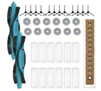 ComfyHarbor Kit de bolsa de polvo de tela para fregona con filtro de cepillo lateral, para Cecotec para CONGA 11090, accesorios de aspiradora robot, piezas de repuesto, con rendimiento de limpieza de