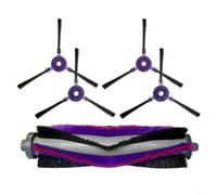 ComfyHarbor Kit de cepillo lateral y rodillo para VR05R5050WK POWERbot-E, silicona suave desmontable para cepillos de borde con rodillo principal para robot aspirador