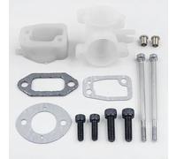 ComfyHarbor Kit de colector de codo, para motosierra 61, 268, 272 con pernos de silenciador de carburador, tornillos, juntas sustituye a 503496901, 501806602, 503446501