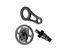 ComfyHarbor Kit de engranaje y varilla de conexión compatible con HS81T HS86T HS82T HS87T cortasetos, juego de piezas de repuesto de piñón recto de metal