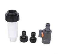 ComfyHarbor Kit de filtro de alta presión G3/4 de 3 piezas con válvula reguladora, adaptador de conexión rápida para lavadoras a presión Karcher, caravanas, barcos y sistemas de riego de jardín