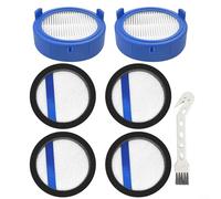 ComfyHarbor Kit de filtros de repuesto para aspiradora inalámbrica 8000 ASKW4 ESKW4 FX8 AZE156, lavable en 5 etapas para filtros HEPA con cepillo de limpieza, 2 salidas y 4 elementos de entrada