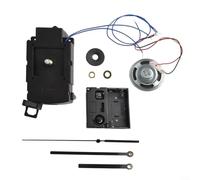 ComfyHarbor Kit de mecanismo de movimiento de reloj con caja de timbre musical Unidad de accionamiento de cuarzo con batería para herramientas de fabricación y reparación de relojes (negro)