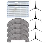 ComfyHarbor Kit de piezas de repuesto para MOVA S800 y Trouver E20 Series, incluye cepillos laterales, para filtros HEPA y almohadillas de fregona, para accesorios de aspiradora de fácil instalación