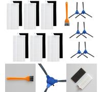 ComfyHarbor Kit de piezas de repuesto para Tesvor M1 para robot aspirador X500 X500Pro, incluye filtros de alta eficiencia y cepillos laterales con herramienta de limpieza