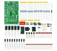 ComfyHarbor Kit de placa de transmisor estéreo FM, módulo de audio inalámbrico de alta fidelidad PLL para auriculares de altavoz DIY, amplificador de micrófono dual 76x47 mm, juego de soldadura verde