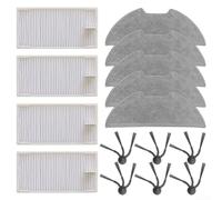 ComfyHarbor Kit de repuesto compatible con robot aspirador Eureka E20 y Evo-Plus, incluye filtros HEPA, paños de microfibra