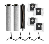 ComfyHarbor Kit de repuesto de aspiradora robot de 11 piezas para MOVA para G20, Z5, Z50; cepillo de rodillo principal, cepillos laterales, almohadillas de fregona y bolsas; piezas lavables de