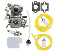 ComfyHarbor Kit de repuesto de carburador de motosierra, para motosierra PP4218A 42CC, sierra de cadena de gas de 18 pulgadas, incluye líneas de filtro de aire, foco de chispa