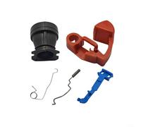 ComfyHarbor Kit de resorte de estrangulador de varilla de gatillo del acelerador para motosierra HUS 350 353 346 340 345, montaje de repuesto de plástico con varilla de empuje, para piezas de