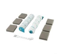 ComfyHarbor Kit de rodillo y filtro de microfibra para Regulus para Aqua para aspiradora húmeda PowerVac, reemplazo para rodillo de cepillo con filtros de esponja para modelos LH11914 LH11922 LH11923