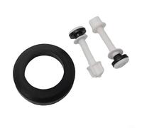 ComfyHarbor Kit de sellado de cisterna de inodoro con arandela de goma y pernos de acoplamiento, juego de accesorios de reparación de cacerolas de inodoro para reparación de inodoros domésticos