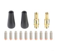 ComfyHarbor Kit de soldadura de boquilla sin gas con núcleo flux, con revestimiento antiadherente, para Lincoln para MAGNUM 100L, Weld-Pak 100HD, para accesorios de soldador EASTWOOD MIG, reemplazo de