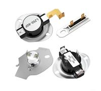 ComfyHarbor Kit de termostato de secadora y fusibles térmicos, compatible con 3387134 3977393 3392519 3977767, piezas de repuesto de interruptor de temperatura de ciclismo de alto límite para