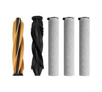 ComfyHarbor Kits de accesorios de 5 piezas para MOVA Z60 PRO y Z60 para aspiradora Ultra Robots, 2 cepillos principales sin enredos, 3 paños de fregona con rodillo y para filtro HEPA, piezas de