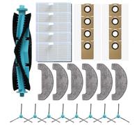 ComfyHarbor Kits de piezas de repuesto para aspiradora Robots. para VCR S6, incluye cepillo principal, para filtro HEPA, cepillos laterales, toallitas para fregona y bolsas de polvo para limpieza del