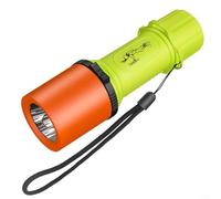 ComfyHarbor Linterna de buceo, luz LED impermeable de alta intensidad con bombilla T6, antorcha de buceo profunda de 100 m con interruptor giratorio magnético, 3 modos para acampar subacuático y