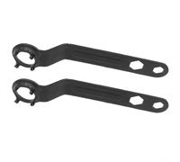 ComfyHarbor Llave de 4 garras, para amoladora angular, herramienta de desmontaje de cambio rápido, acero al carbono, mango antideslizante, 100 tipos/almohadillas de pulido, paquete de 2, color negro