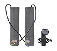 ComfyHarbor Luces intermitentes para scooter Xiaomi - Compatible con modelos 4/Pro/Plus - Luces de seguridad para manillar fáciles de instalar (145 mm, gris) con cable controlador de 25,5 cm