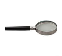 ComfyHarbor Lupa de mano 5X, marco de metal de lente de vidrio óptico de 60 mm, para leer sellos, monedas, inspección de joyas, trabajo, viajes, oficina