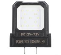 ComfyHarbor Luz de trabajo LED de 14 W para baterías de herramientas eléctricas de 12-72 V, enchufe ajustable de 19 a 41 mm, lámpara de inspección compacta para el lugar de trabajo, camping, al aire
