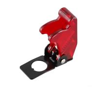 ComfyHarbor Luz LED iluminada para cubierta de interruptor de palanca, protector de disparo de misiles de 12 V, para salpicadero de coche, tapa protectora de metralla de avión de resorte, rojo