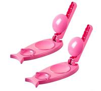 ComfyHarbor Máquina de albóndigas de 3 en 1, prensa de masa para ravioles y empanadas, utensilio de cocina antiadherente, con grosor ajustable y mango ergonómico, para cocinar en casa (rosa)