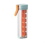 ComfyHarbor Máquina de cubitos de hielo tipo prensa, portátil para molde para whisky, cóctel, cerveza, café con mecanismo de liberación y diseño de almacenamiento compacto para bar (naranja)