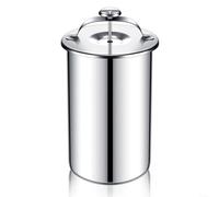 ComfyHarbor Máquina de jamón de acero inoxidable de capacidad de 2 libras, prensa de carne de 6.4 pulgadas con termómetro 304 Deli para almuerzo casero, carne, roulade, hamburguesa vegetariana