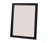 ComfyHarbor Marco de madera para fotos tamaño A4, material de madera maciza con un diseño elegante y diámetro interior de 21 x 29 7 cm para mostrar fotografías (negro)