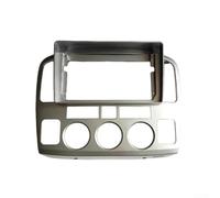 ComfyHarbor Marco de panel de navegación para radio de coche 9 pulgadas Kit de adaptador de instalación de montaje estéreo doble DIN para Suzuki Grand Vitara XL-7 2001-2006 (plata)