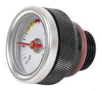 ComfyHarbor Medidor de aceite de motor de motocicleta M30 x 1,5 M20 x 1,5 rosca de aleación de aluminio de 0 a 200 °C para bicicleta Racing Street (negro M20 x 1,5)