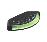 ComfyHarbor Medidor de pendiente horizontal, inclinómetro de -45° a 45° con amortiguación de bolas de latón, clinómetro de tubo amarillo para medición de ángulo de coche, nivel de vela y barco, ABS