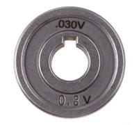 ComfyHarbor MIG Rueda guía de rodillo alimentador de alambre soldador 0.6/0.8/1.0mm acero cromo vanadio V/U ranura para acero al carbono aluminio alambre de cobre alimentación pieza de repuesto plata