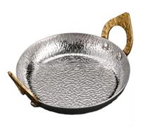 ComfyHarbor Olla caliente de acero inoxidable 304 estilo tailandés, olla de cocina de doble mango con base de estufa para sopa de mariscos, diseño retro tradicional para uso doméstico y restaurante
