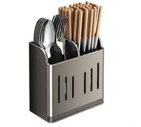 ComfyHarbor Organizador magnético de estante de cocina, estante de almacenamiento de doble compartimento para cubiertos, utensilios y accesorios pequeños, diseño que ahorra espacio para accesorios de