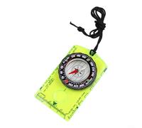 ComfyHarbor Orientación acrílica para brújula, con escala de mapa y lupa para senderismo, camping, montañismo, navegación de supervivencia y aventuras de viaje al aire libre, verde