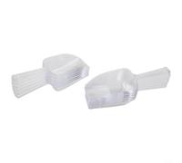 ComfyHarbor Pala multiusos de plástico de alta transparencia, para granos de hielo, arena, té, caramelos, herramienta de cocina, ligera, multiusos, paquete de 12 (tamaño grande)