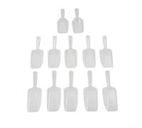 ComfyHarbor Pala multiusos de plástico de alta transparencia, para granos de hielo, arena, té, caramelos, herramienta de cocina ligera, multiusos, paquete de 12 (medio y medio)