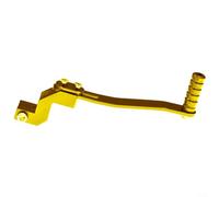ComfyHarbor Palanca de cambios CNC para motocicleta, pedal de control mejorado, construcción de aleación para un cambio suave, apto para la mayoría de bicicletas de calle, negro (dorado)