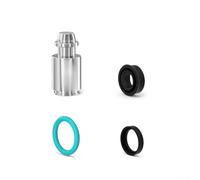 ComfyHarbor Palanca de freno de aleación de alta resistencia para varilla PISTON con 3 sellos de goma para MT2/MT4/MT5/MT6/MT7/MT8/HC3, 10 mm de diámetro x 21 mm de altura, plateado (B)