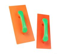 ComfyHarbor Paleta de yeso de mampostería de plástico con mango ergonómico para flotación de hormigón, acabado de paneles de yeso y azulejos, naranja y verde, tamaño opcional 28 x 11 x 10 cm o 32 x