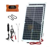 ComfyHarbor Panel solar portátil de 40 W con controlador de carga rápida tipo C para equipo de viaje de respaldo de energía Silicio monocristalino resistente a la intemperie Set/(10A)