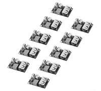 ComfyHarbor Paquete de 10 convertidores USB reductores DC-DC módulo de alimentación 6V-32V a 5V placa de carga con indicador LED para proyectos solares de coche DIY
