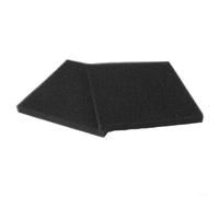 ComfyHarbor Paquete de 2 almohadillas de repuesto para filtro de estanque, esponja de espuma negra de 12 x 12 x 1 pulgadas para acuario pecera, filtración mecánica eficiente para medios para agua de