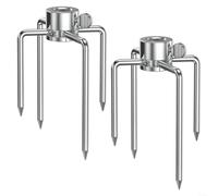 ComfyHarbor Paquete de 2 asadores de acero inoxidable, tenedores, para Onlyfire 6003, 6004, se adapta a varillas hexagonales de 1/2 pulgada y 3/8, 5/16, piezas de repuesto para parrilla de barbacoa