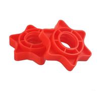 ComfyHarbor Paquete de 2 collares de barra para barras estándar de 1 pulgada, clips de tornillo de bloqueo rápido con leva de acción única, tuercas de control de peso para una sujeción segura en el