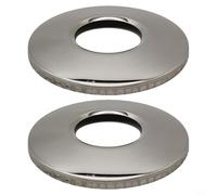 ComfyHarbor Paquete de 2 escaleras de piscina, cubierta de placa de escudo de barandilla, para 1.6 pulgadas, rieles de metal, borde de repuesto para mejorar la seguridad y decorar los escalones de la